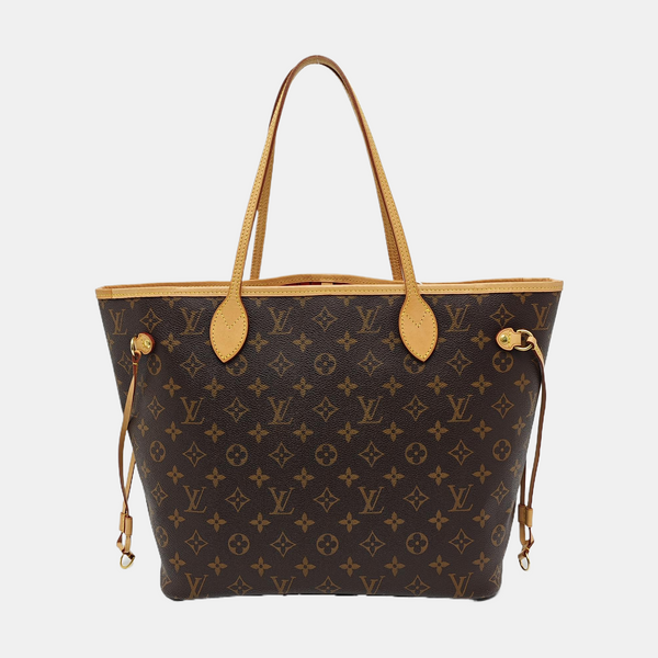 NEVERFULL MM Monogram Coated Canvas Brown