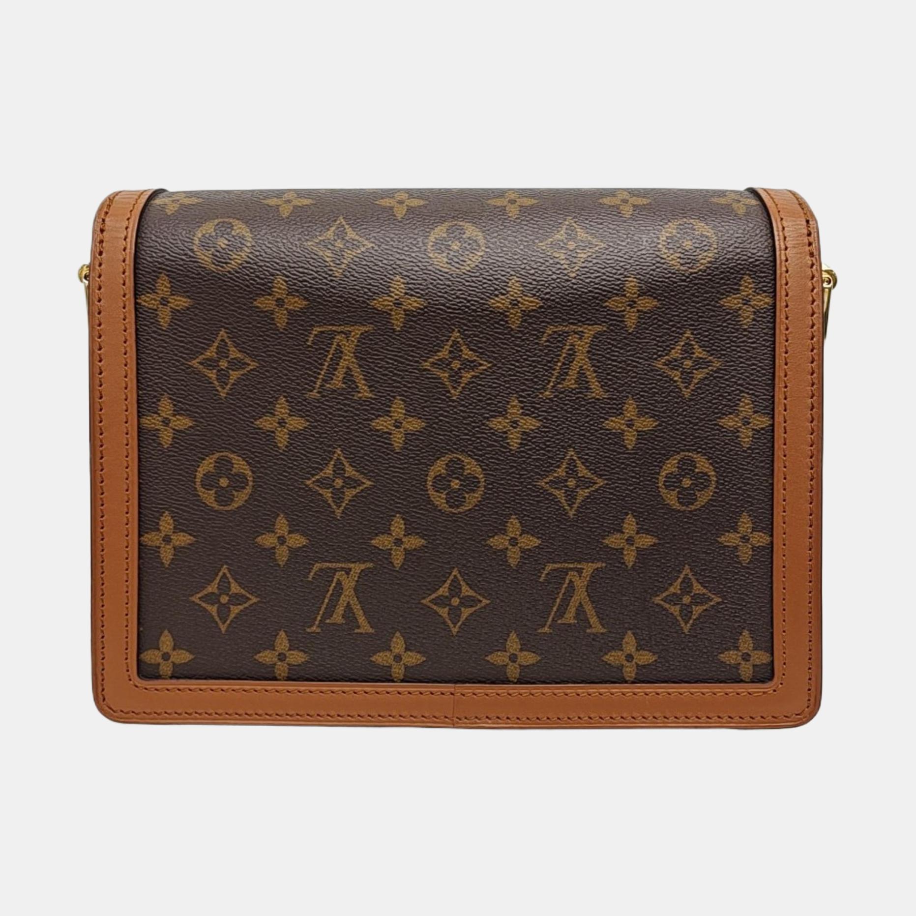 DAUPHINE MM Monogram Coated Canvas Brown