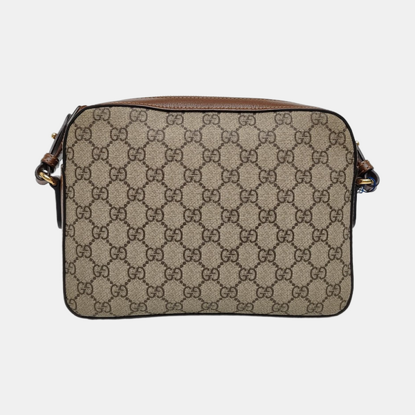Monogram Coated Canvas Shoulder Bag Black