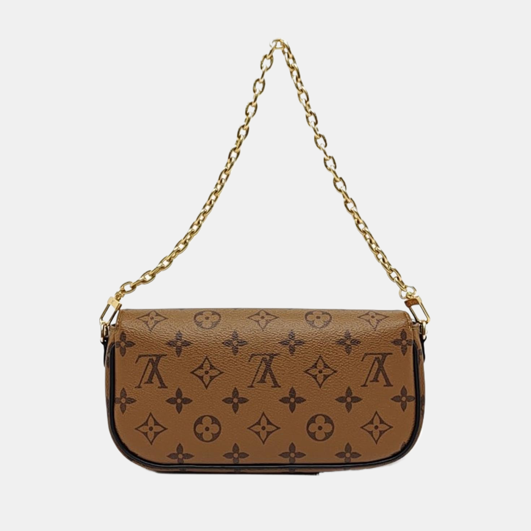 IVY Monogram Coated Canvas Brown
