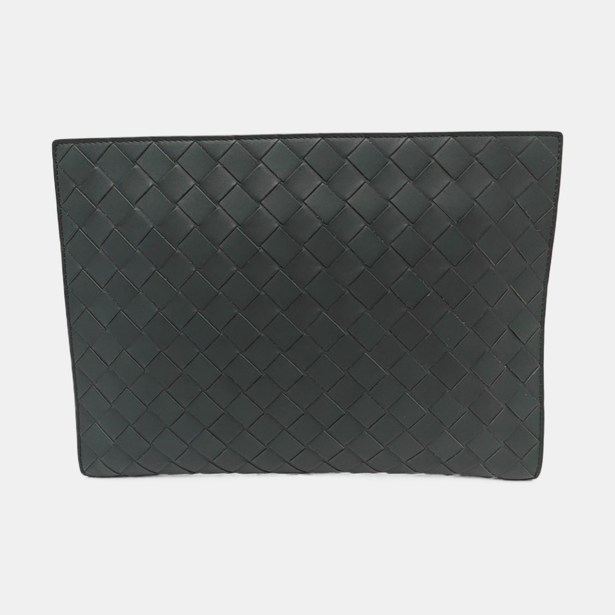 Calfskin Clutch Small Green