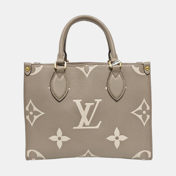 ONTHEGO PM Monogram Calfskin Gray