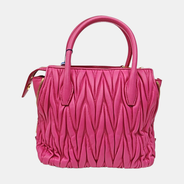 Avenue Quilted Lambskin Red