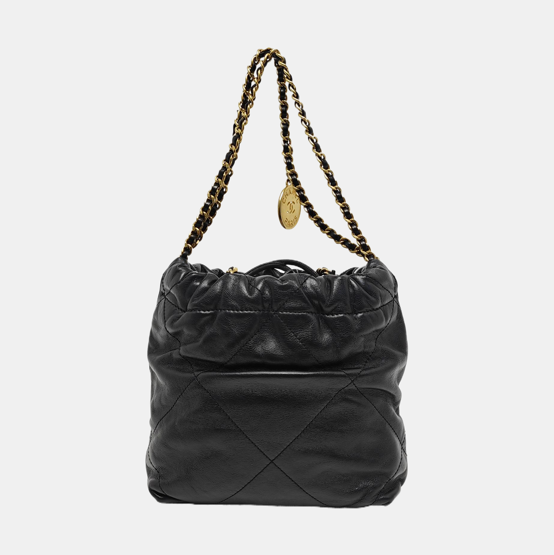 CHANEL 22 Mini Quilted Calfskin Black