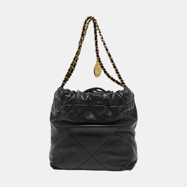 CHANEL 22 Mini Quilted Calfskin Black