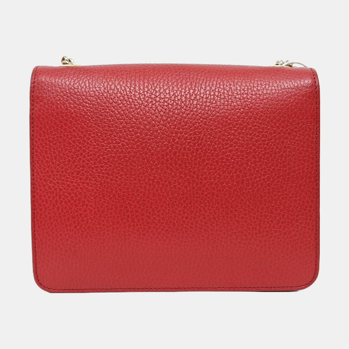 Interlocking G Small Calfskin Red