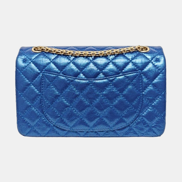 2.55 225 (small) Quilted Calfskin Blue