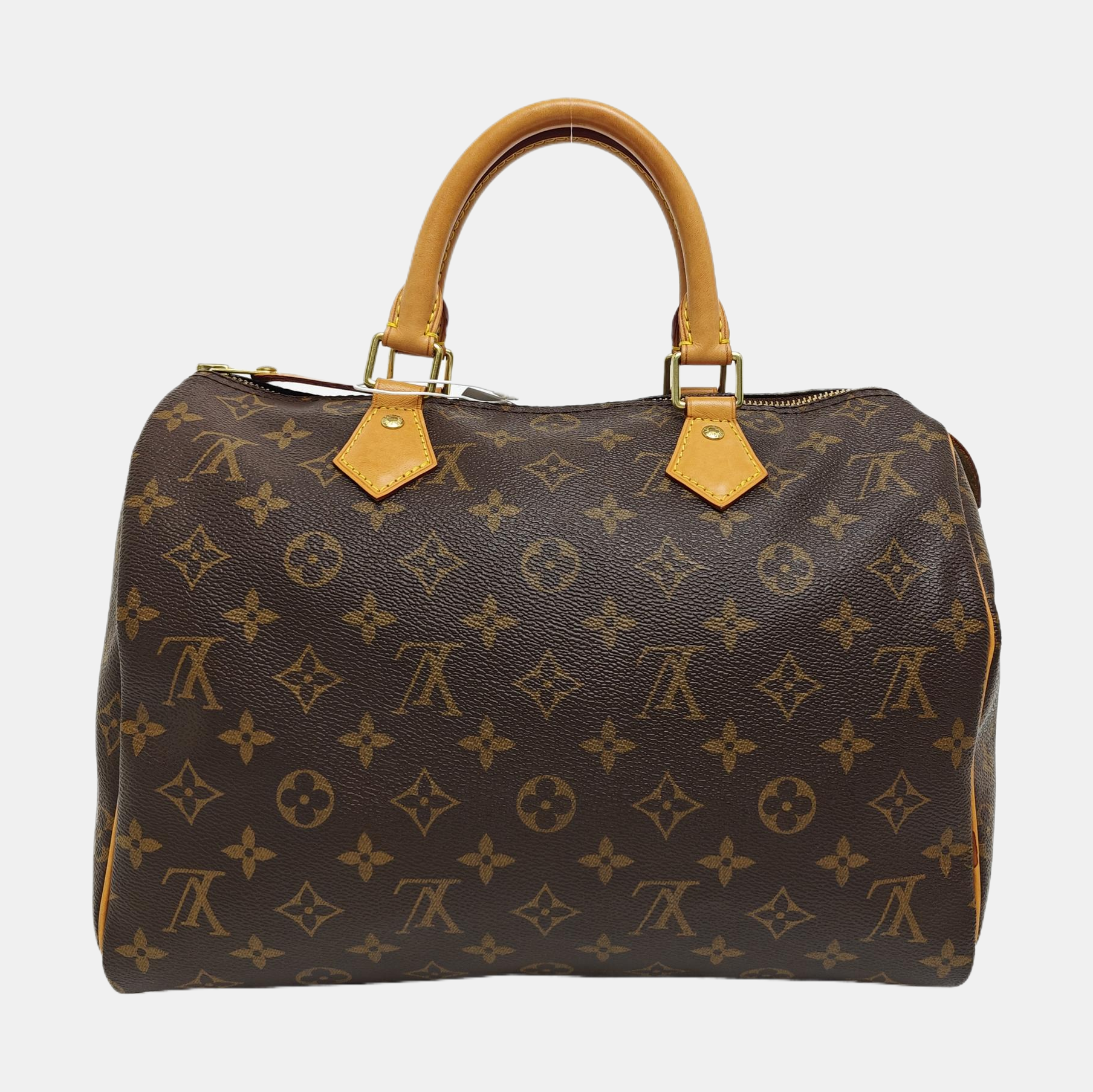 SPEEDY 30 Monogram Coated Canvas Brown