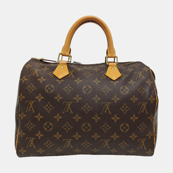 SPEEDY 30 Monogram Coated Canvas Brown