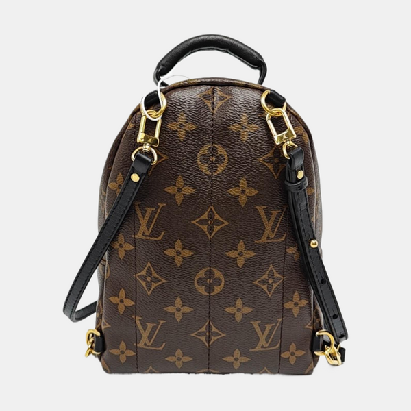 PALM SPRINGS Mini Monogram Coated Canvas Brown
