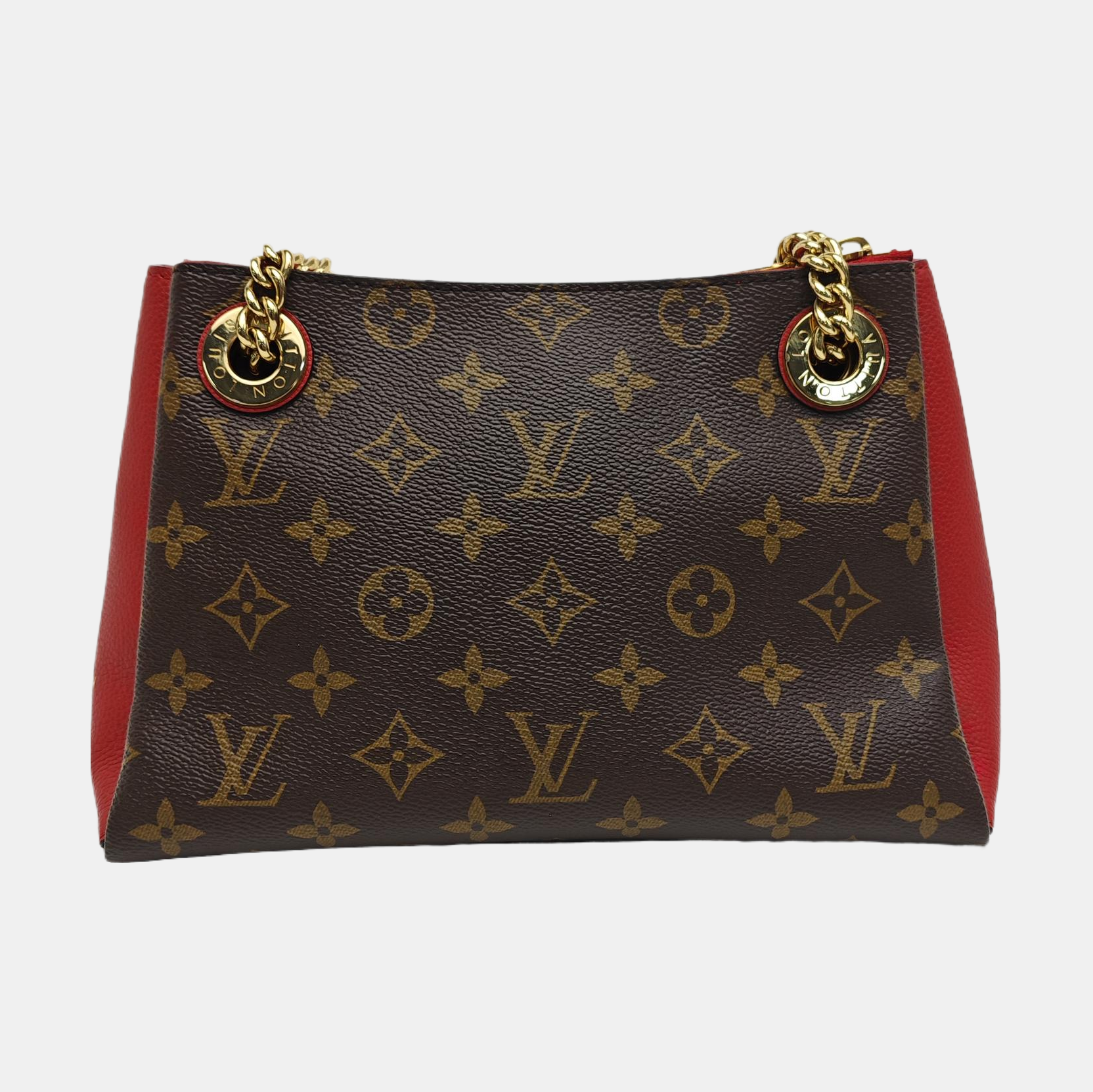 SURENE BB Monogram Coated Canvas Brown