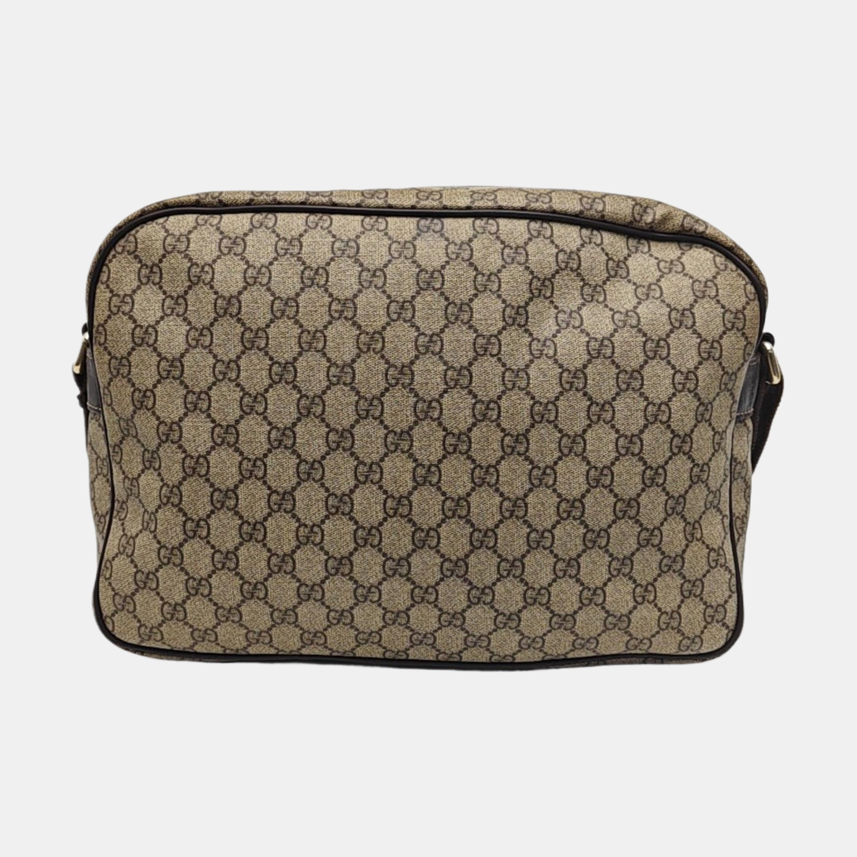 Monogram Coated Canvas Shoulder Bag Brown