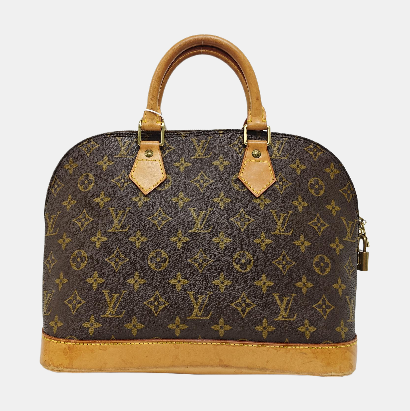 ALMA PM Monogram Coated Canvas Brown