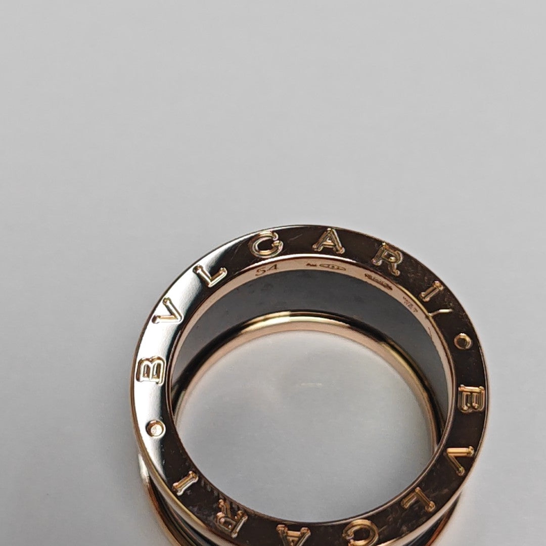 B.ZERO1 18k Rose Gold Ring EU 54