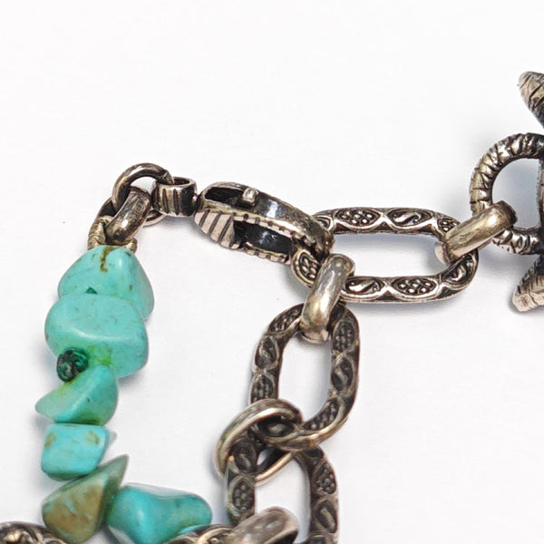 925 Sterling Silver Blue Necklace