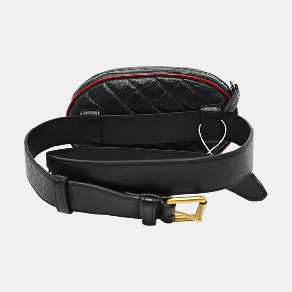 GG Marmont Super Mini Quilted Calfskin Black