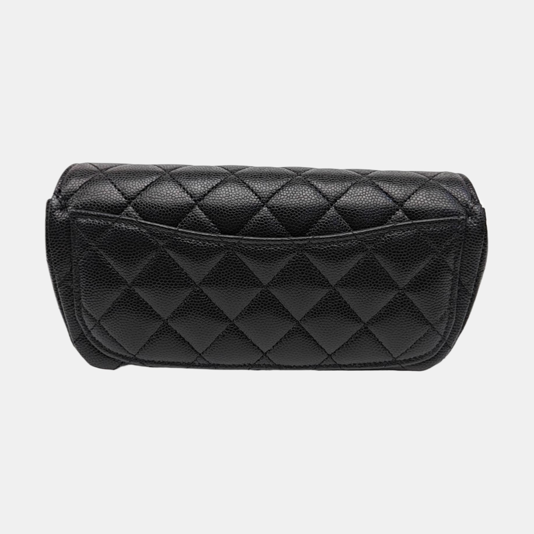 CLASSIC FLAP Super Mini Quilted Grained Calfskin Black