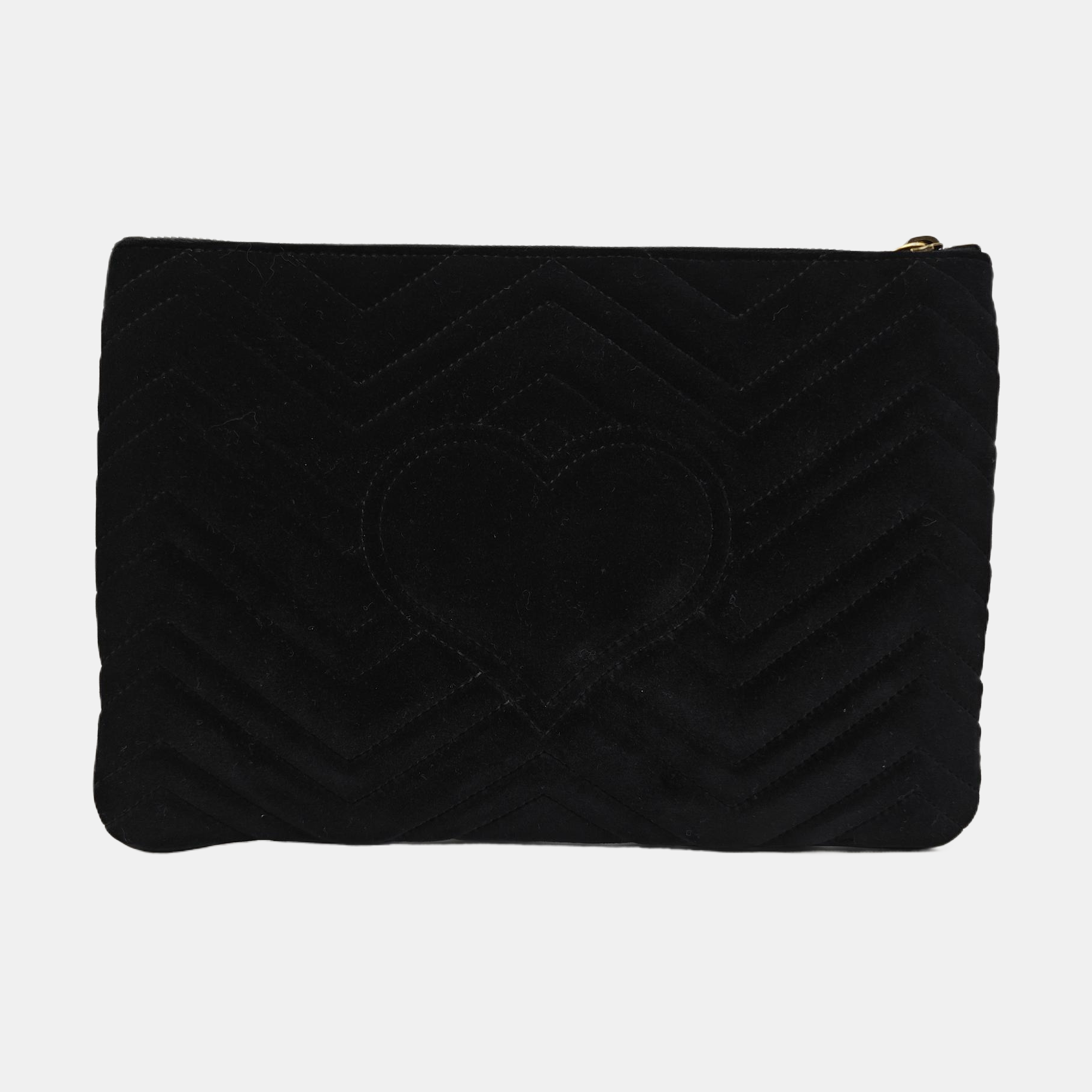 GG Marmont Large Velvet Black