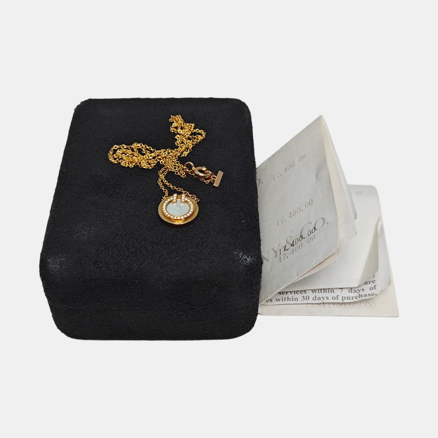 Tiffany T 18k Rose Gold Necklace