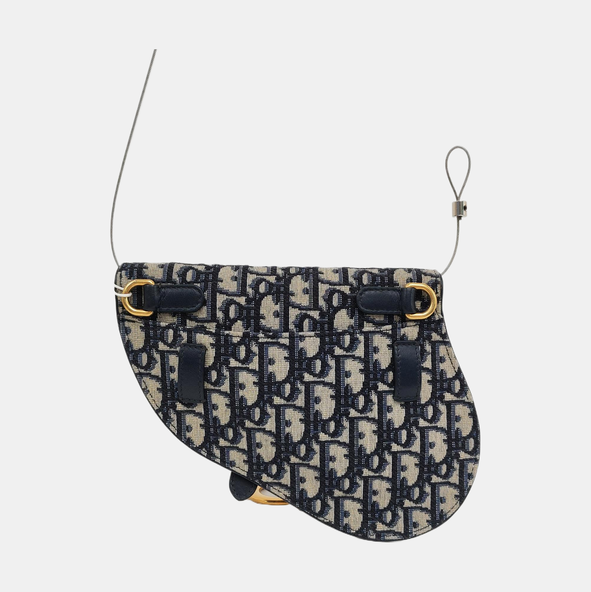 Authenticated pre-owned  Saddle Monogram Canvas Blue - Belt Bag at Looply