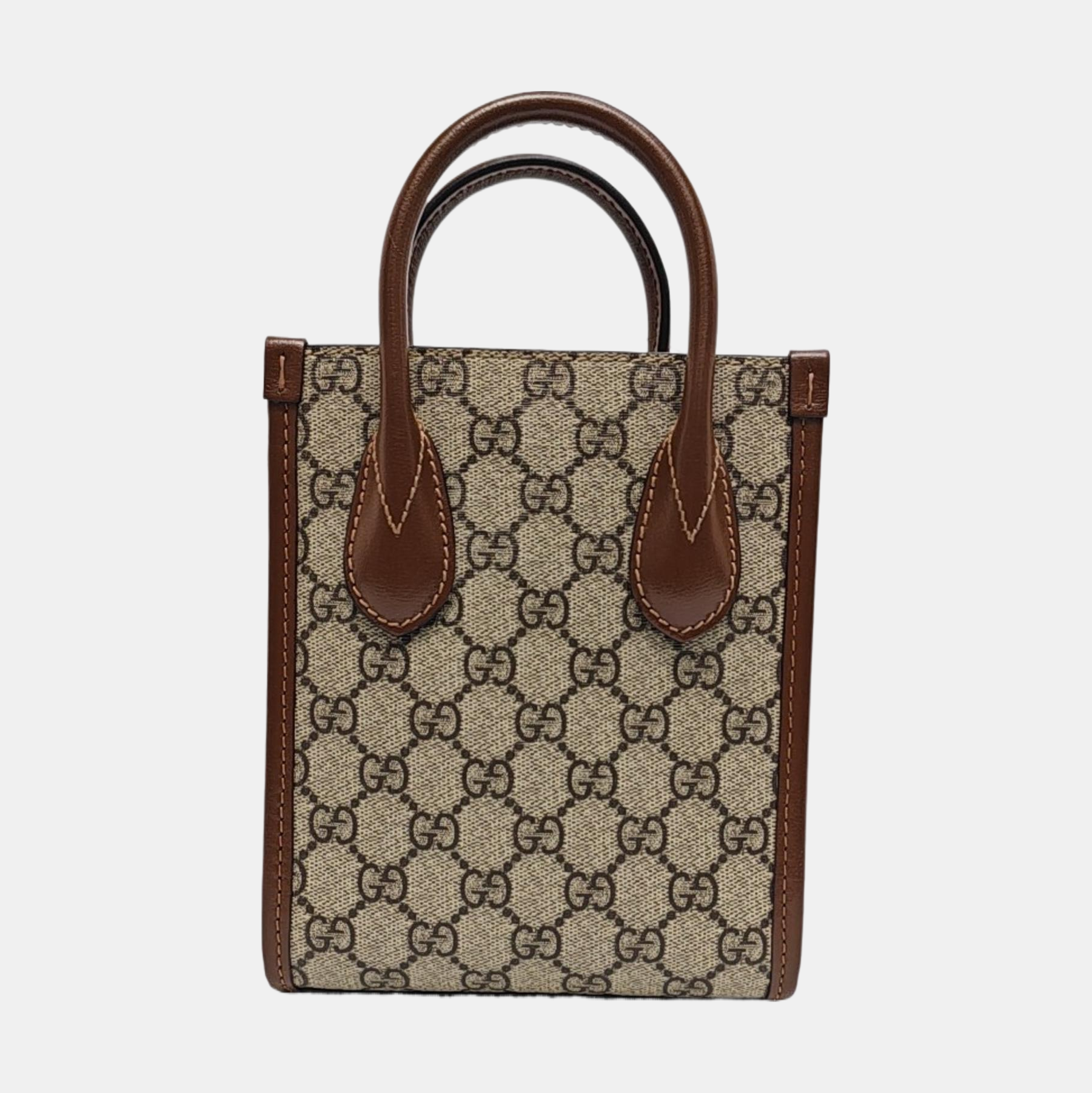 Retro Mini Monogram Coated Canvas Beige