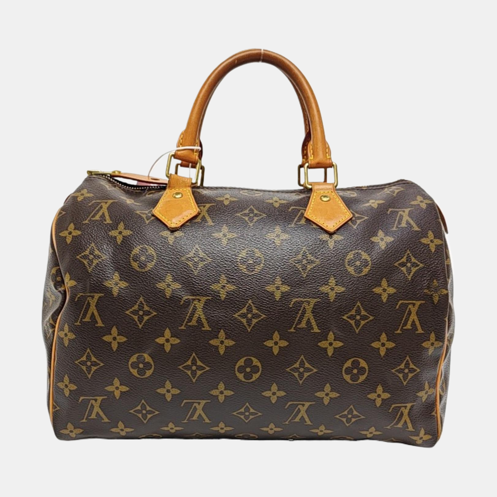 SPEEDY 30 Monogram Coated Canvas Brown