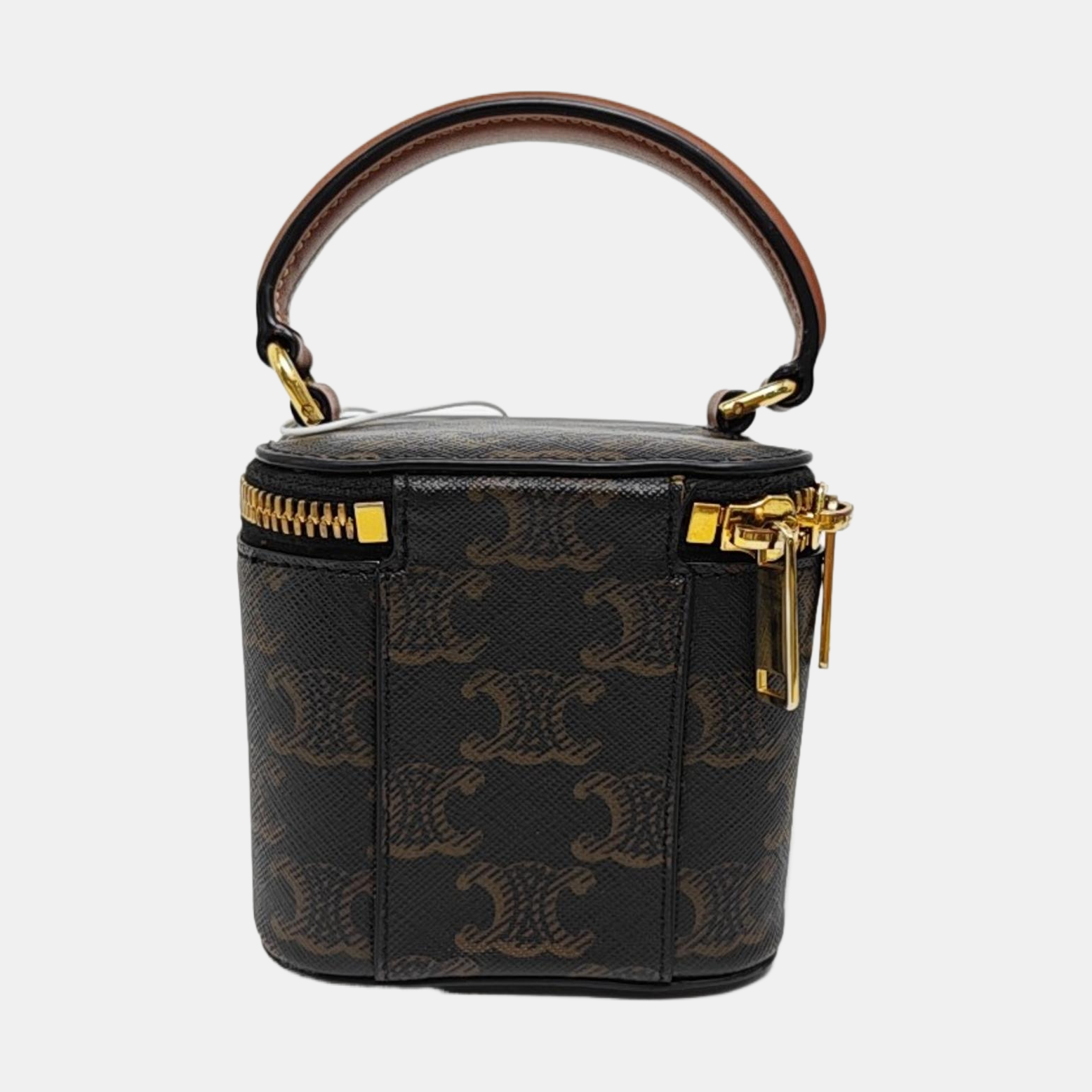 Coated Canvas Shoulder Bag Black