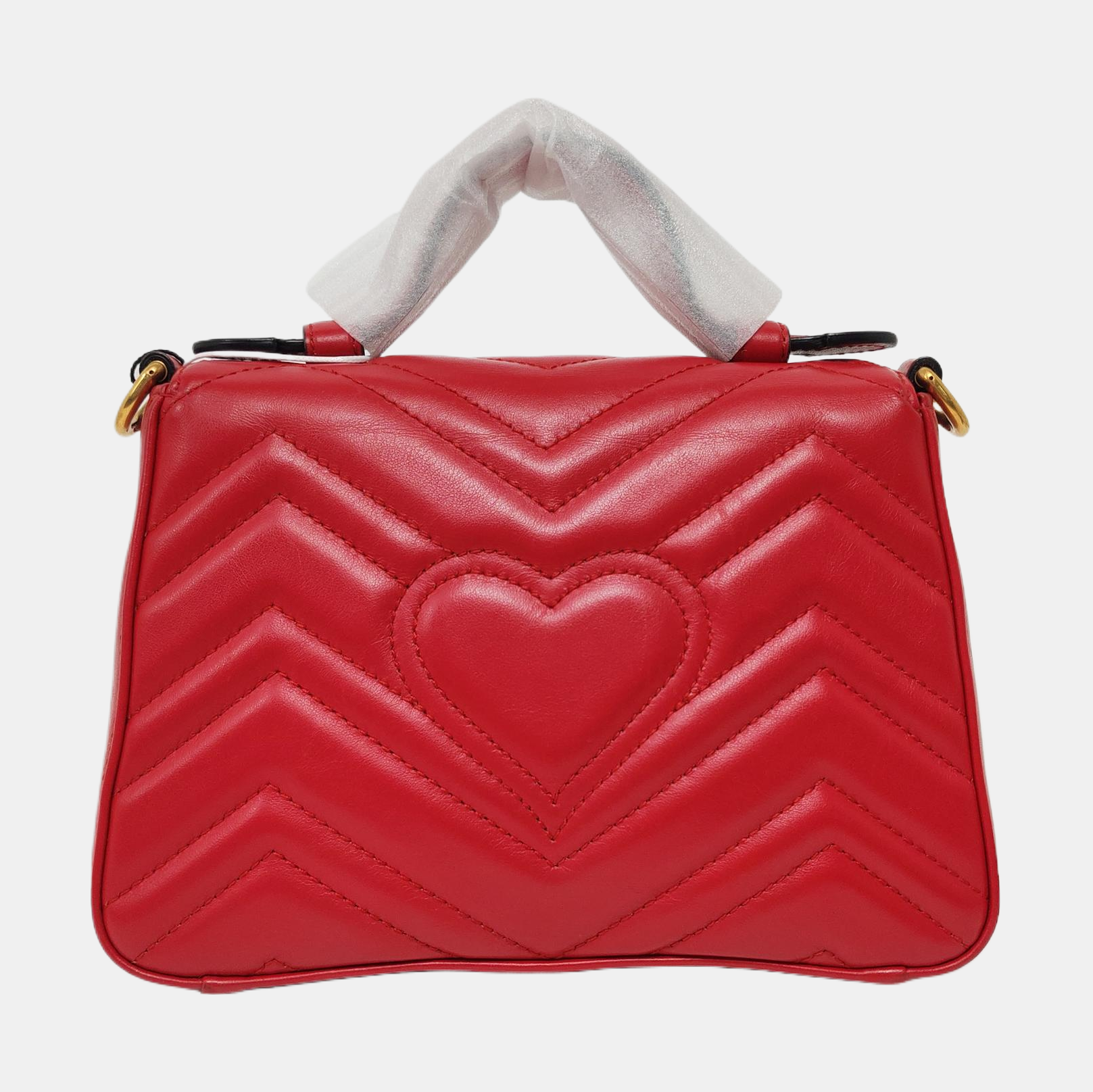 GG Marmont Mini Quilted Calfskin Red