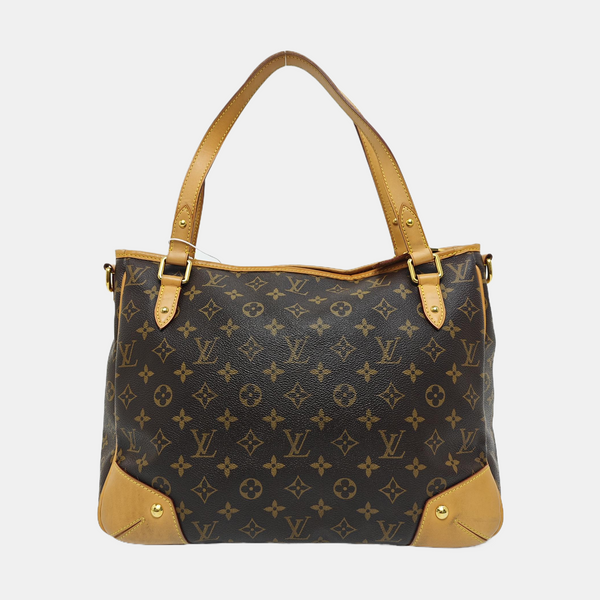 ESTRELA MM Monogram Coated Canvas Brown