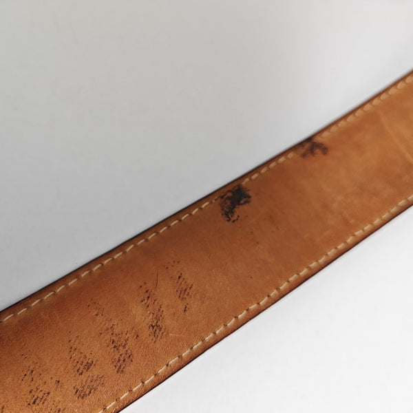 Coated Canvas Belt Brown