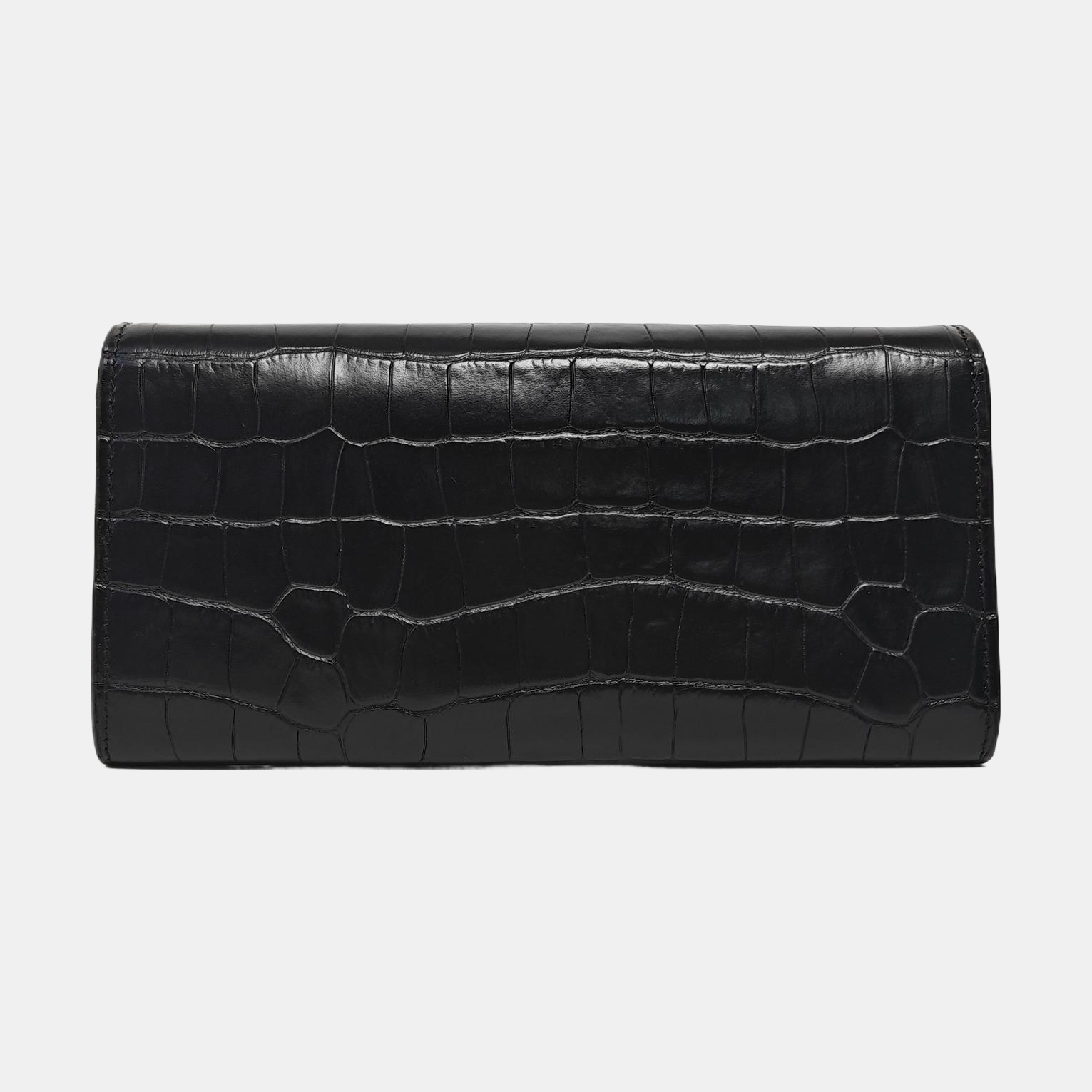 Calfskin Shoulder Bag Black