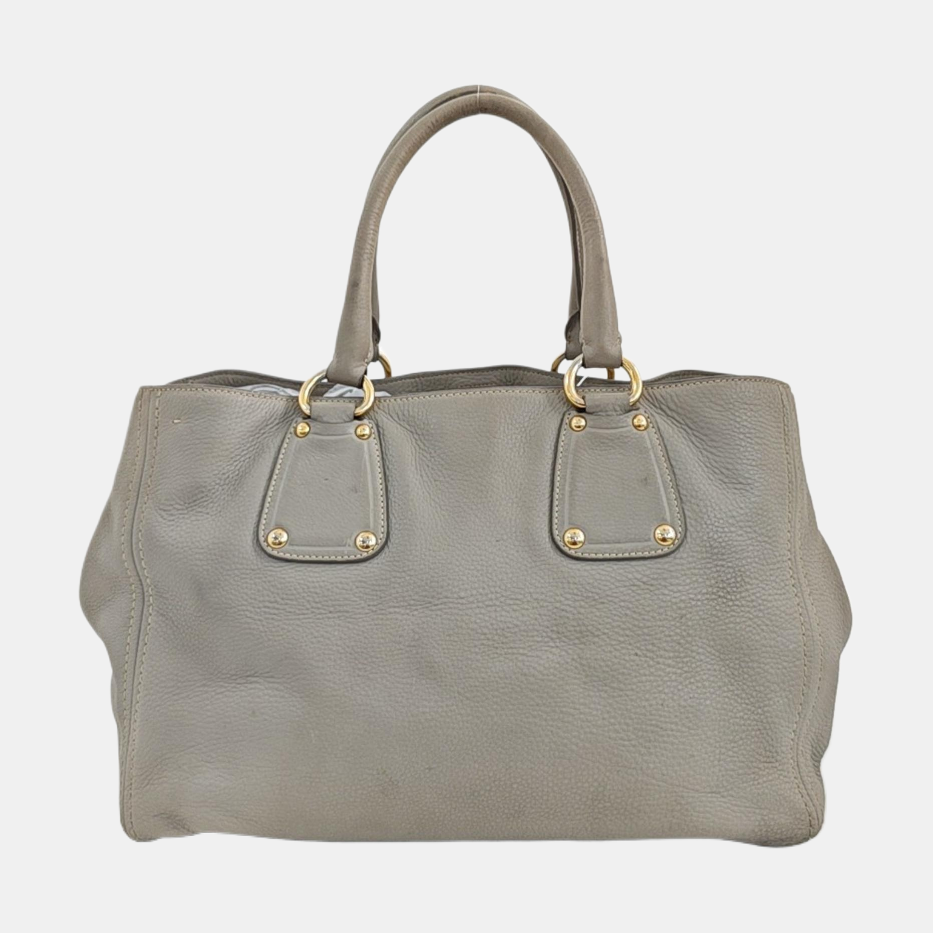 Calfskin Tote Bag Gray