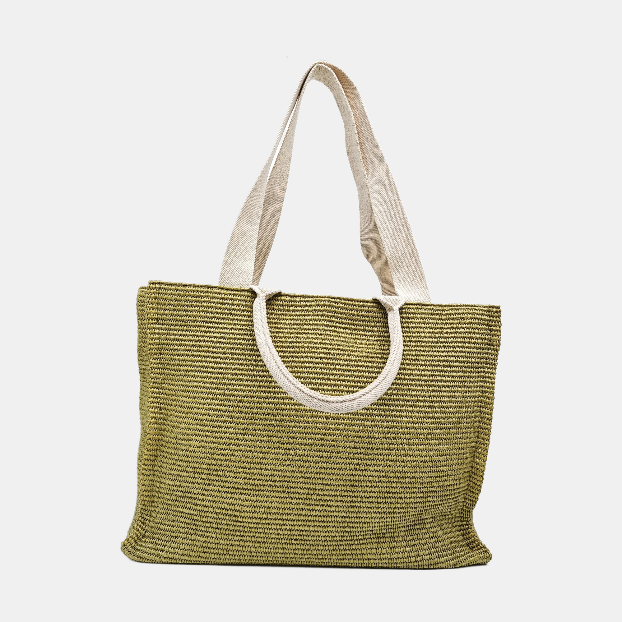 Special Material Tote Bag Green