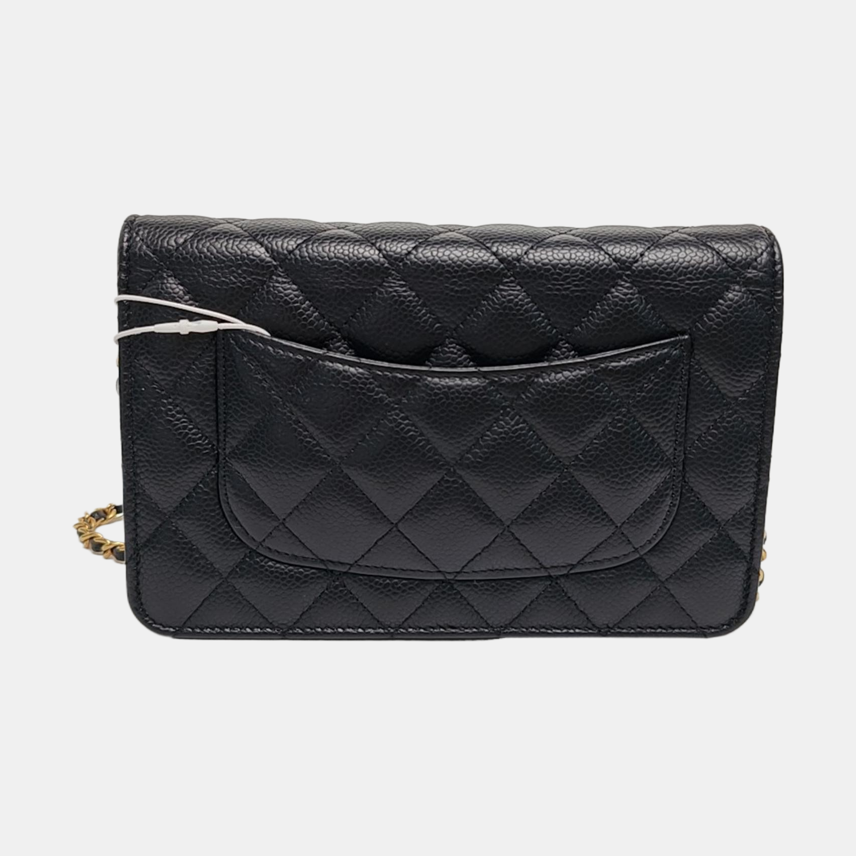 WOC Quilted Grained Calfskin Black