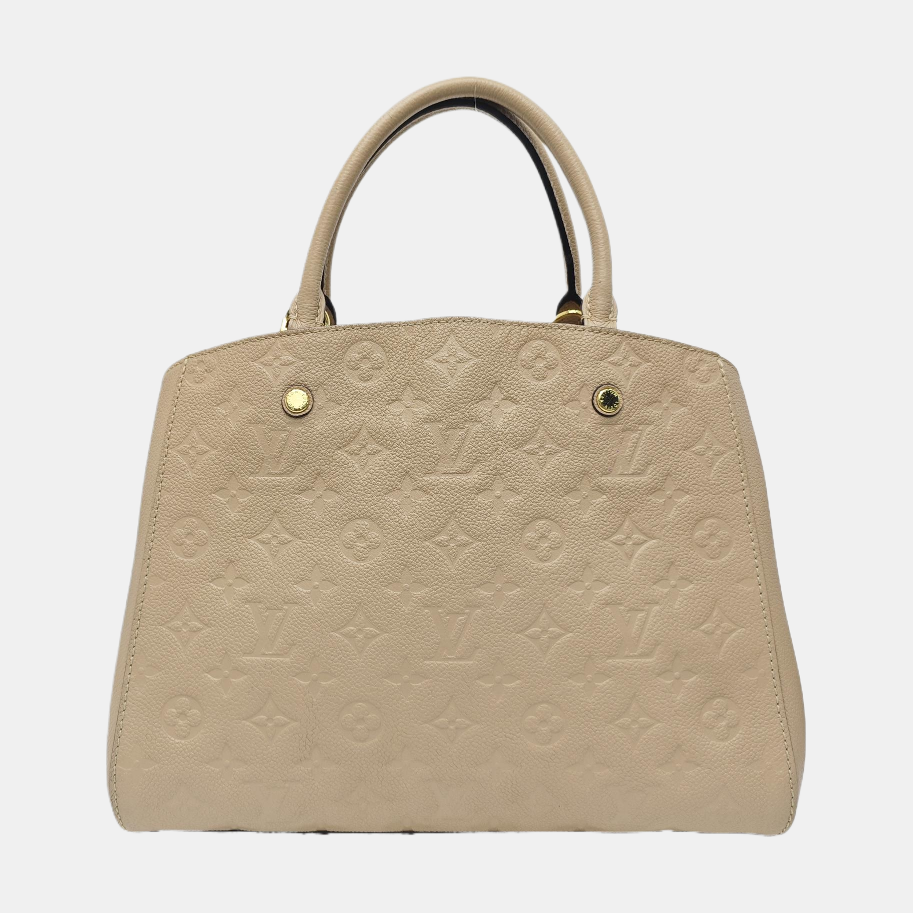 MONTAIGNE Monogram Calfskin Beige
