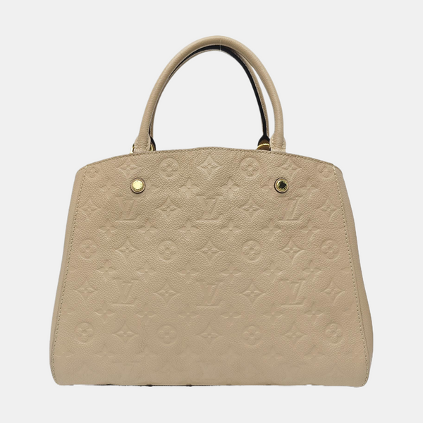 MONTAIGNE Monogram Calfskin Beige