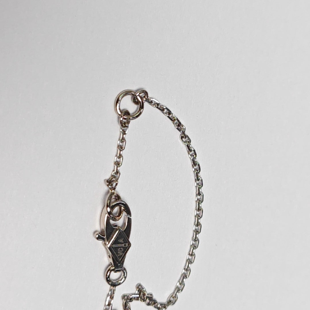Sweet Alhambra 18k White Gold Silver Bracelet