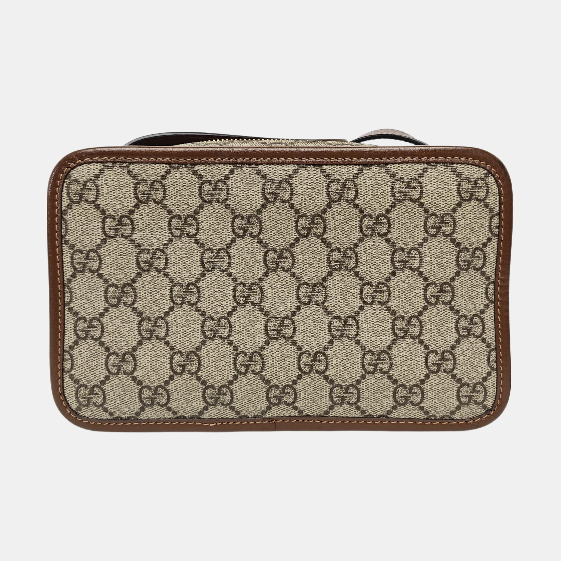 GG Supreme Mini Monogram Coated Canvas Beige