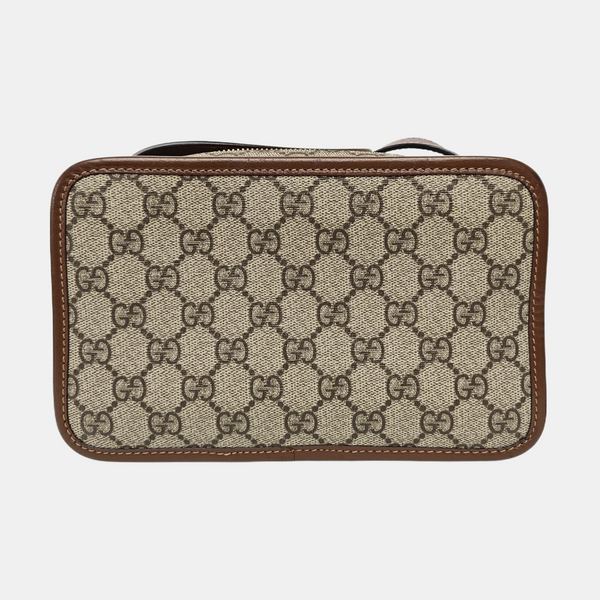 GG Supreme Mini Monogram Coated Canvas Beige