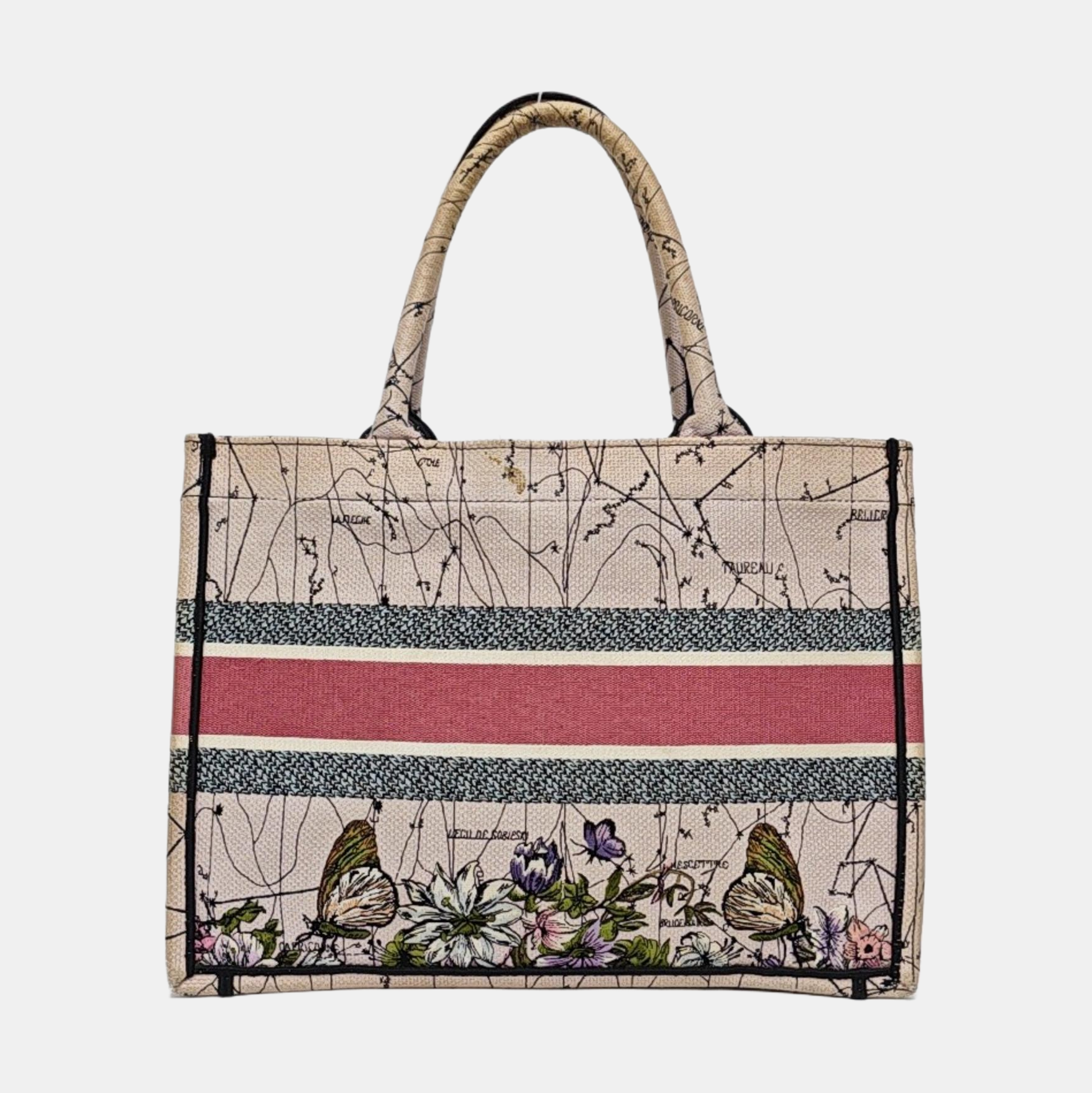 Book Tote Small Canvas Multicolor