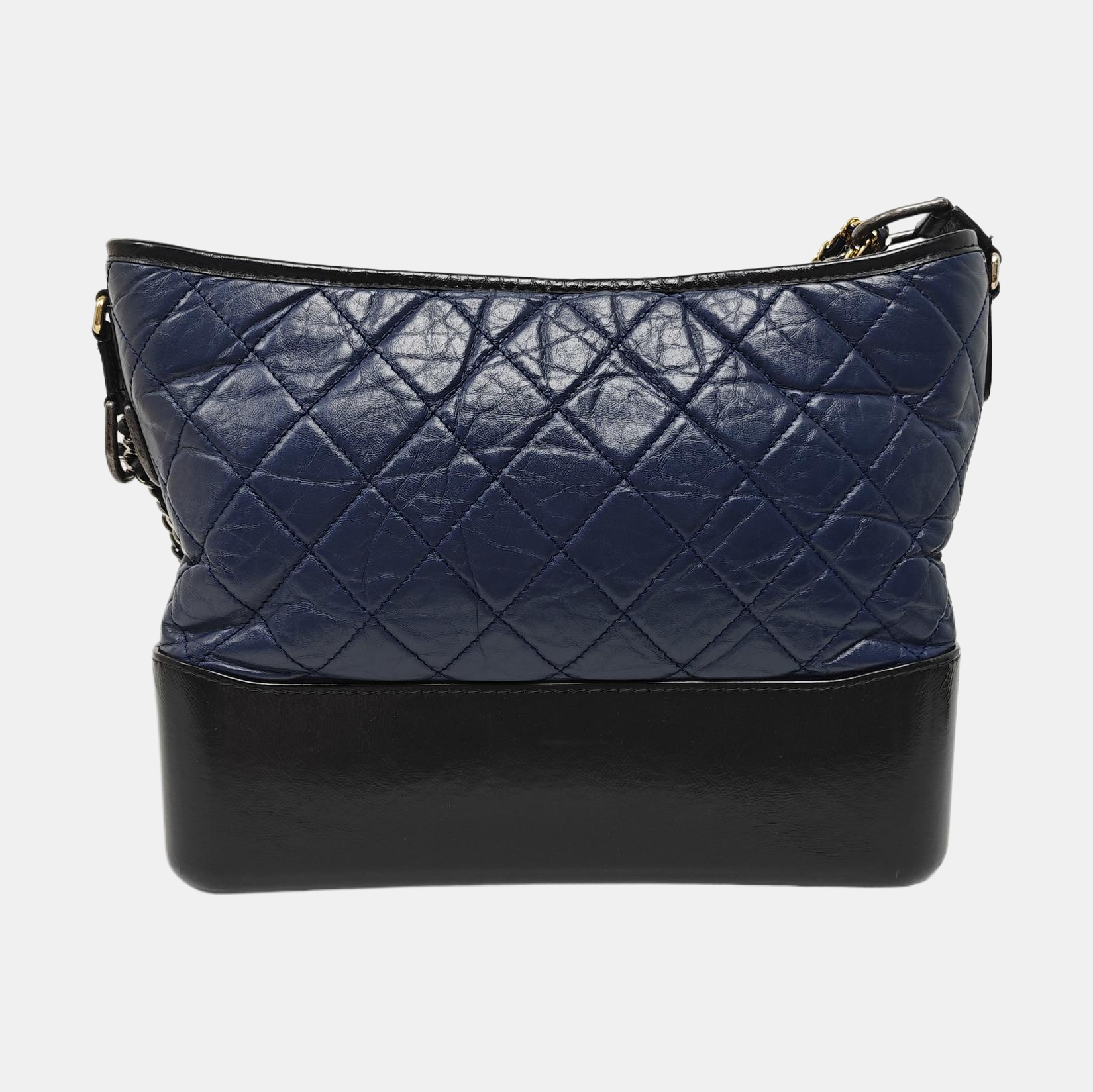 GABRIELLE Medium Quilted Calfskin Blue