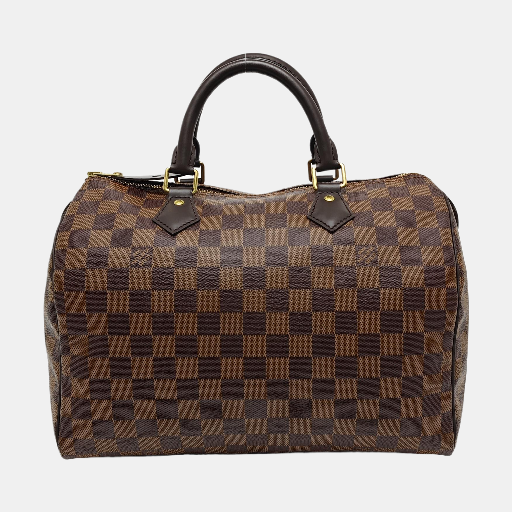 Authenticated pre-owned  SPEEDY 30 Damier Ebene Coated Canvas Brown - Top Handle Bag at Looply