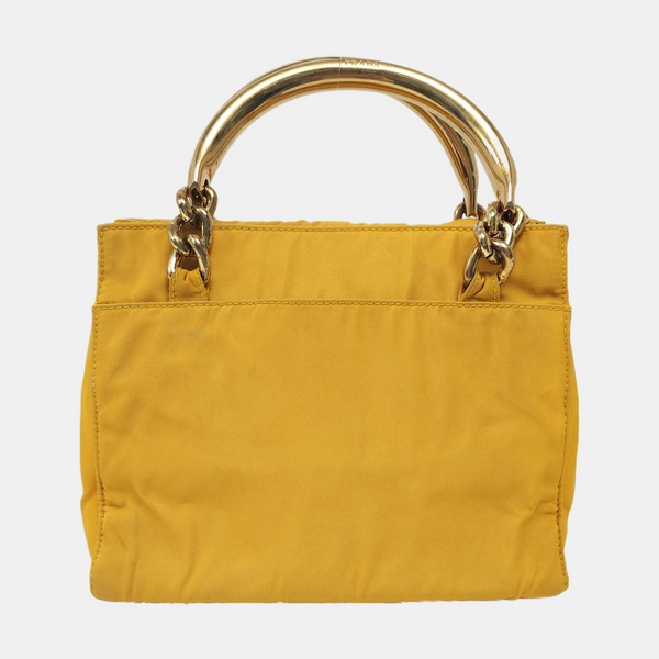 Nylon Tote Bag Yellow