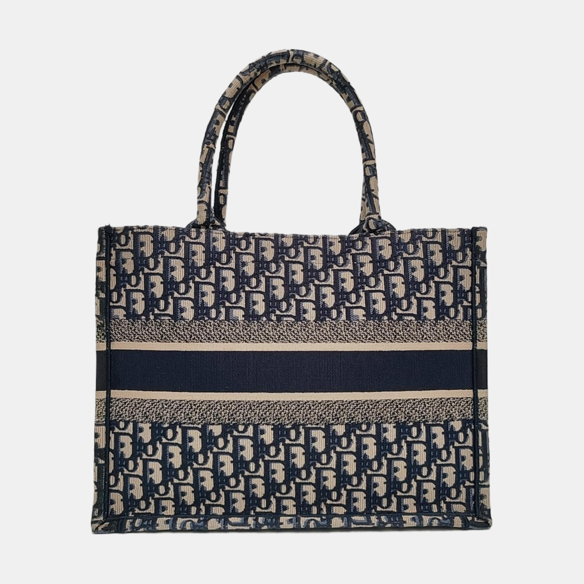Book Tote Medium Canvas Blue