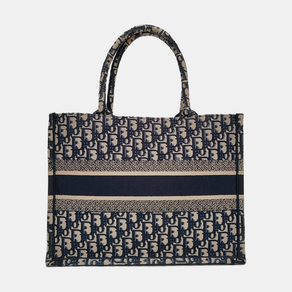 Book Tote Medium Canvas Blue