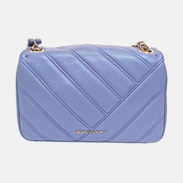 SERPENTI CABOCHON Small Quilted Lambskin Blue