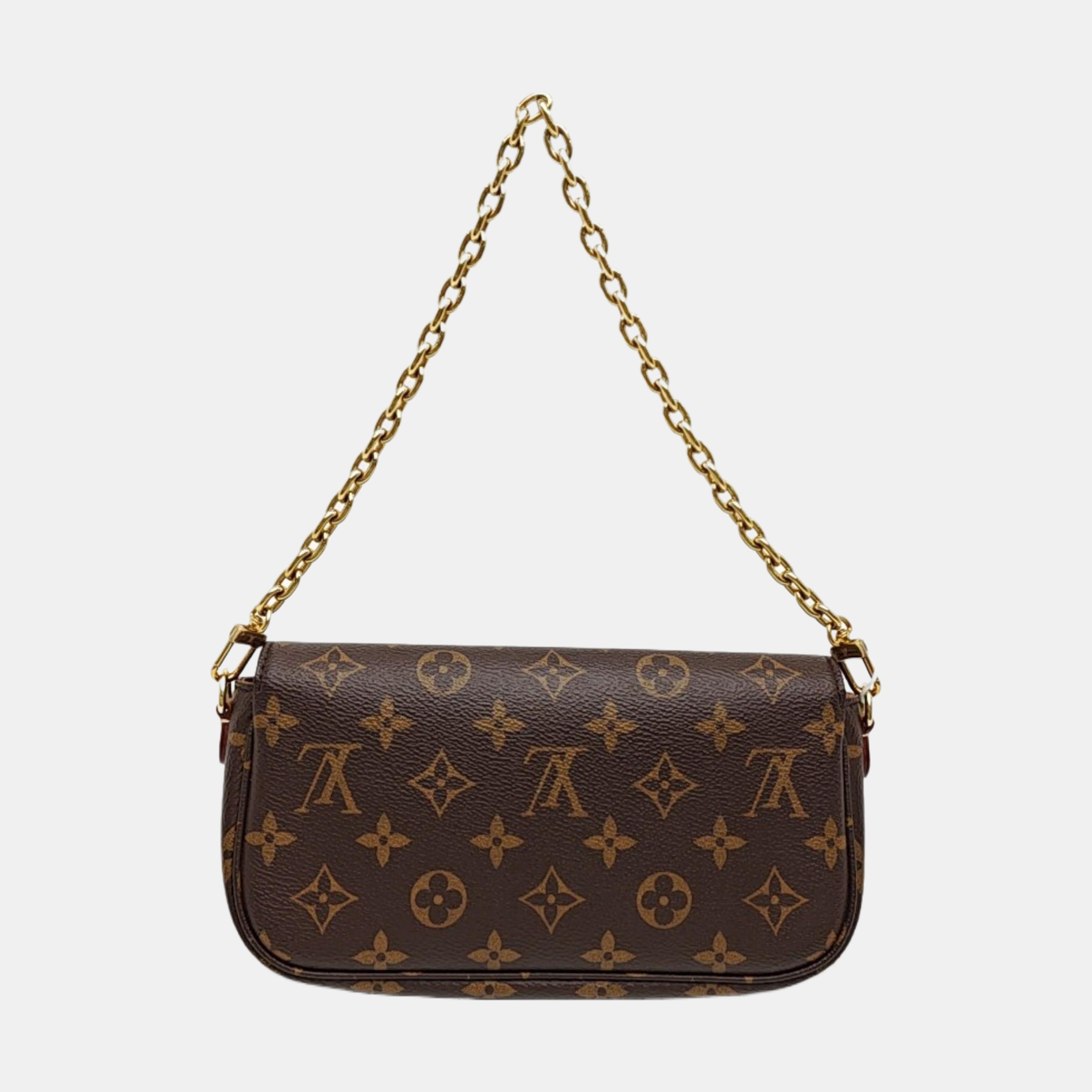 IVY Monogram Coated Canvas Brown
