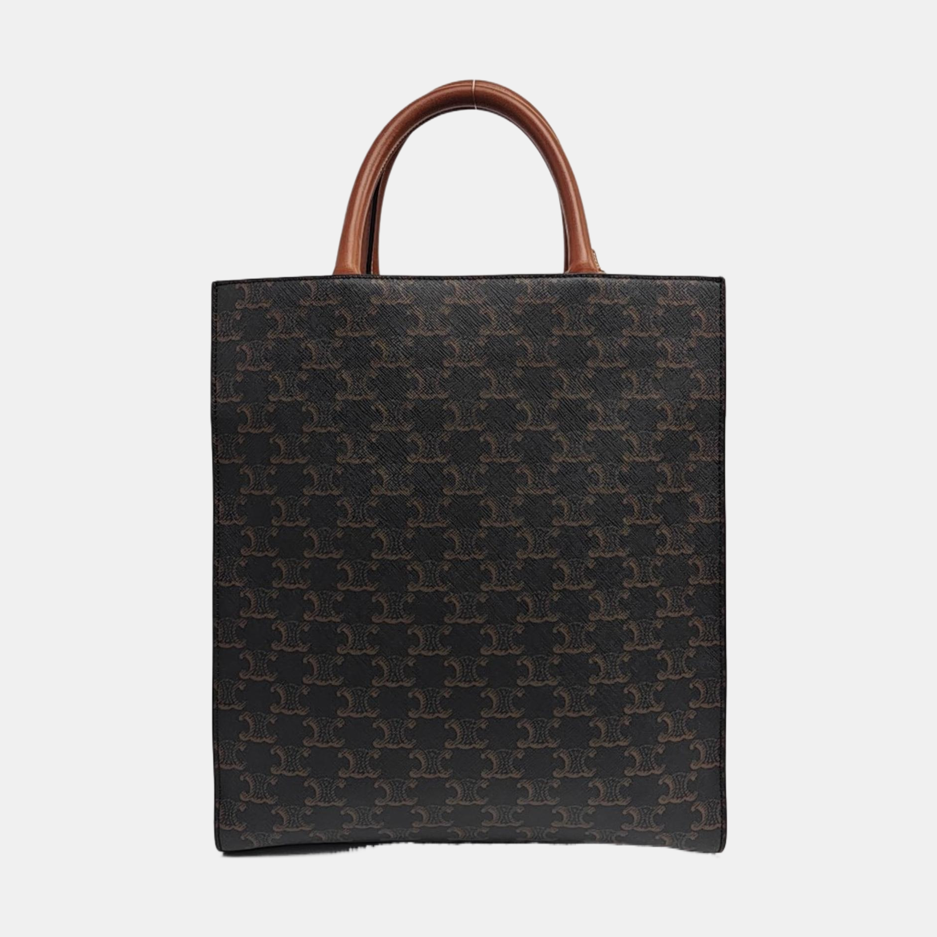 CABAS CELINE Small Coated Canvas Brown