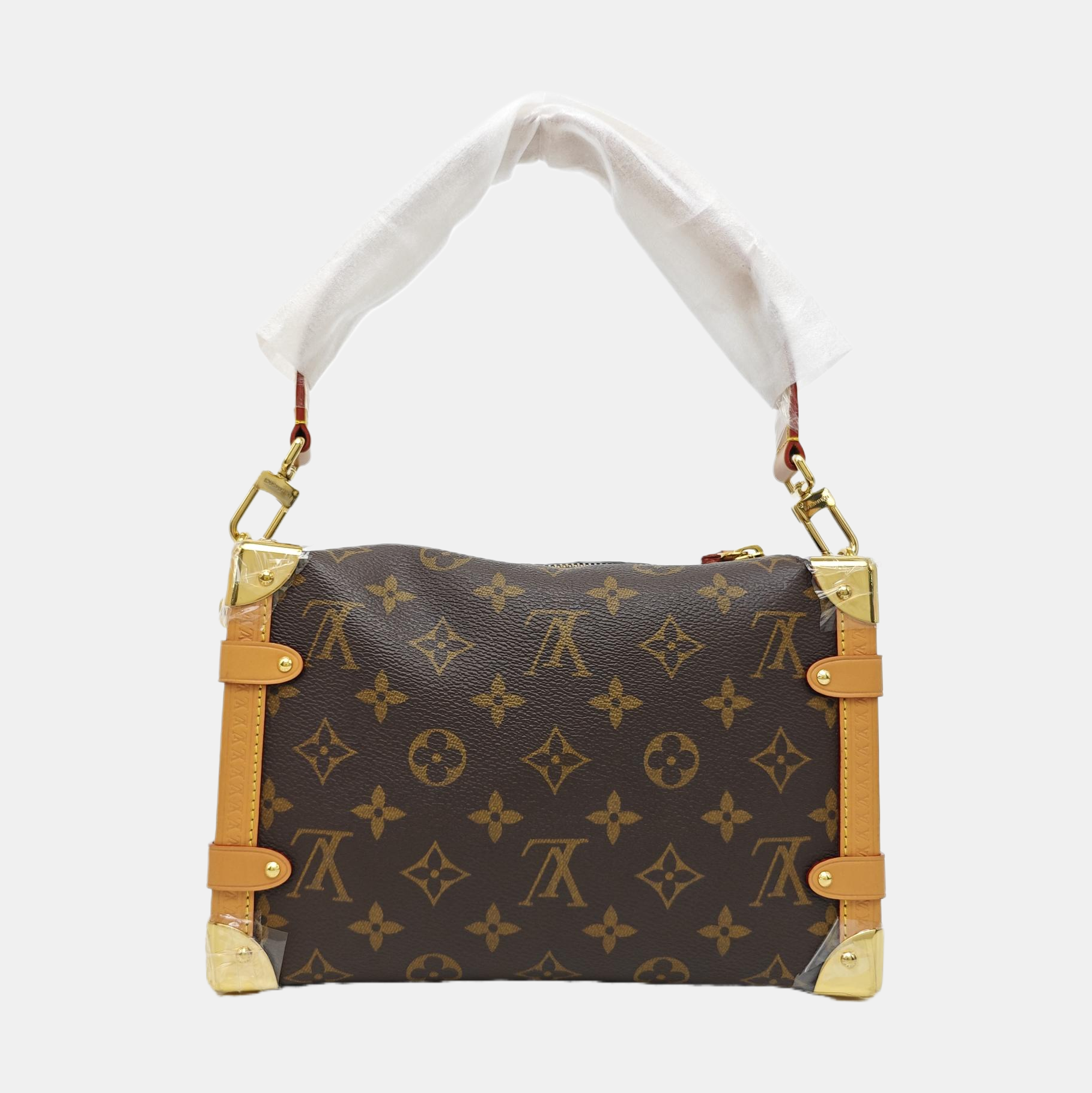 SIDE TRUNK MM Monogram Coated Canvas Brown