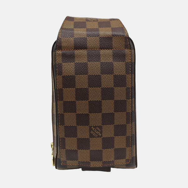 GÉRONIMOS Damier Ebene Coated Canvas Brown